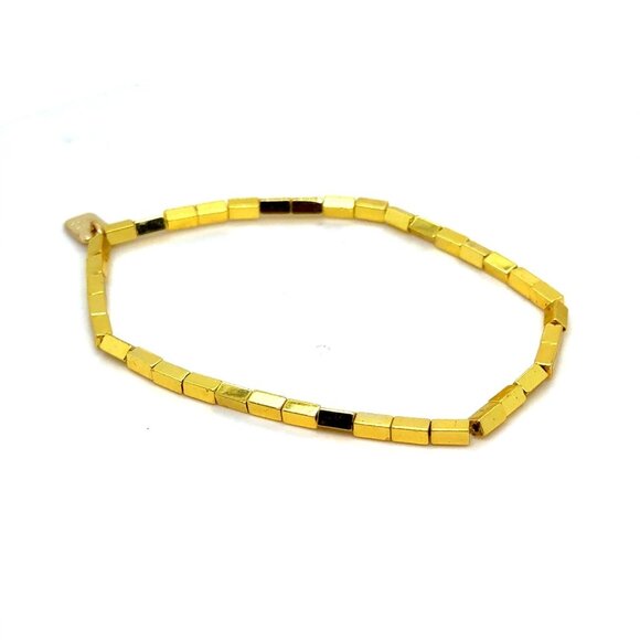 Pura Vida Gold Tubular Link Bracelet - Picture 1 of 3